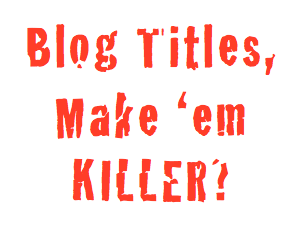 Blog titles